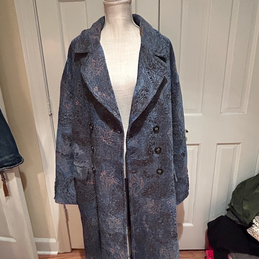 Free People Micah duster / jacket / coat NWT & extra buttons. - Picture 7 of 11